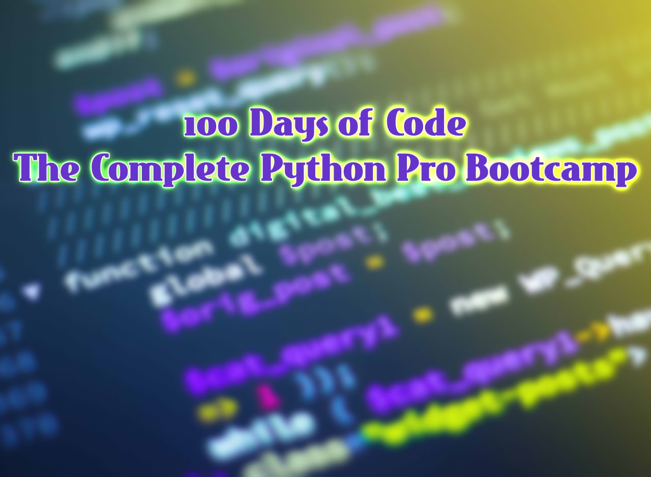 Capa: Download Curso 100 Days of Code: Python Pro Bootcamp 2022