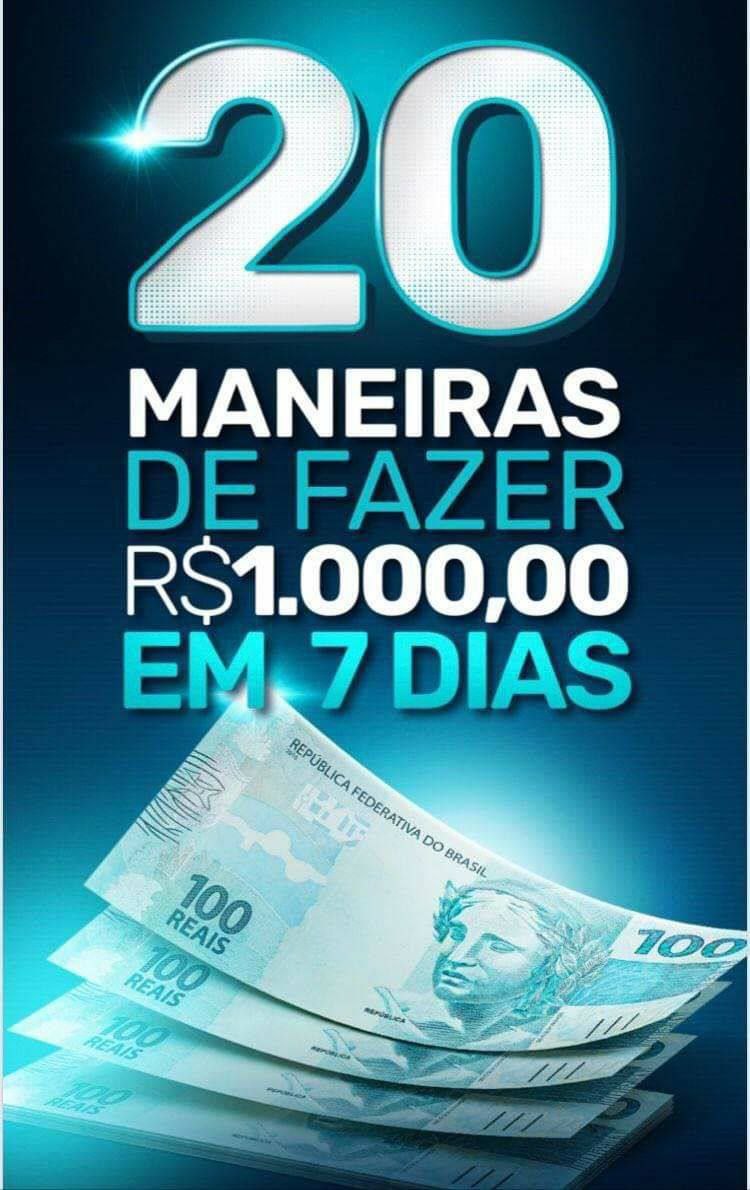 Capa: Baixar Curso 20 Maneiras: R$ 1.000 em 7 Dias - Download Urgente!