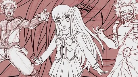 Capa: Curso Básico de Mangá: Personagens - Baixar Agora!