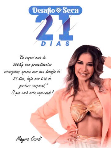 Capa: Desafio Seca 21 Dias Mayra Cardi: Baixe o Material Completo