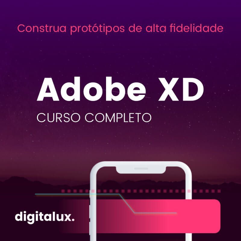 Capa: Adobe XD: Baixar Curso UX Design Completo do Zero ao Avançado