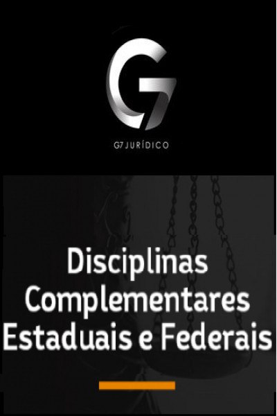 Capa: Baixar Disciplinas Complementares Federais e Estaduais-G7 Jurídico Completo